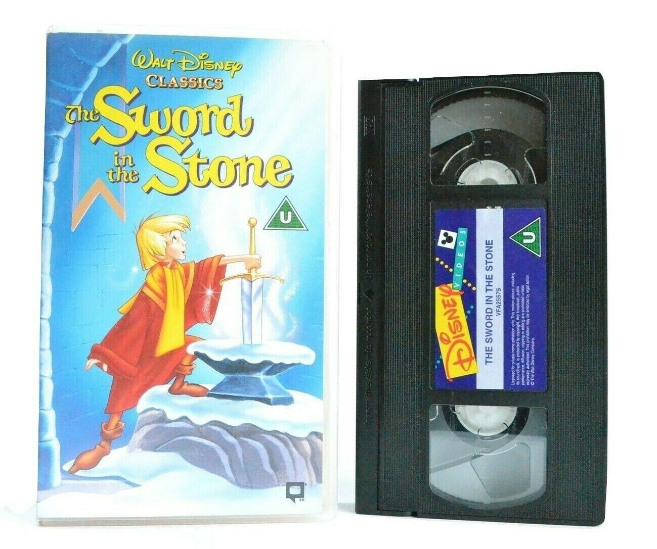 The Sword In The Stone: 18th Disney Animated Film (1963) - Children's - Pal VHS-