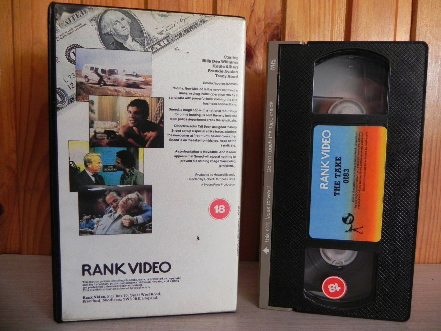 The Take - Frankie Avalon - Rank - 1974 - New Mexico Business - Pre-Cert - VHS-