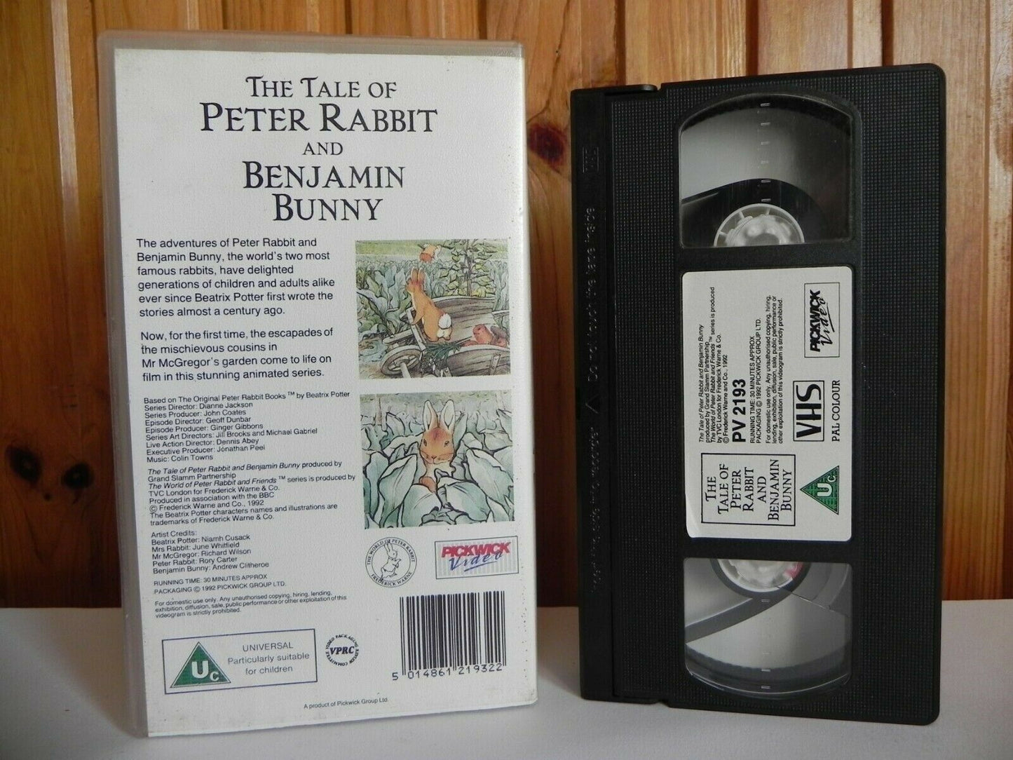 The Tale Of Peter Rabbit And Benjamin Bunny - Animated - Adventutres - Pal VHS-