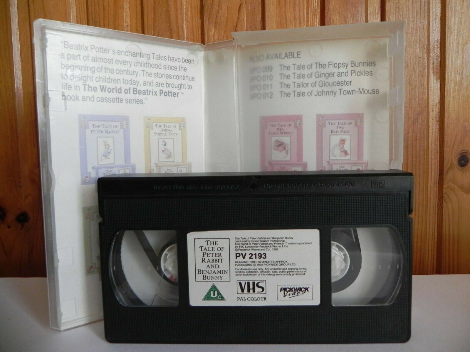 The Tale Of Peter Rabbit And Benjamin Bunny - Animated - Adventutres - Pal VHS-