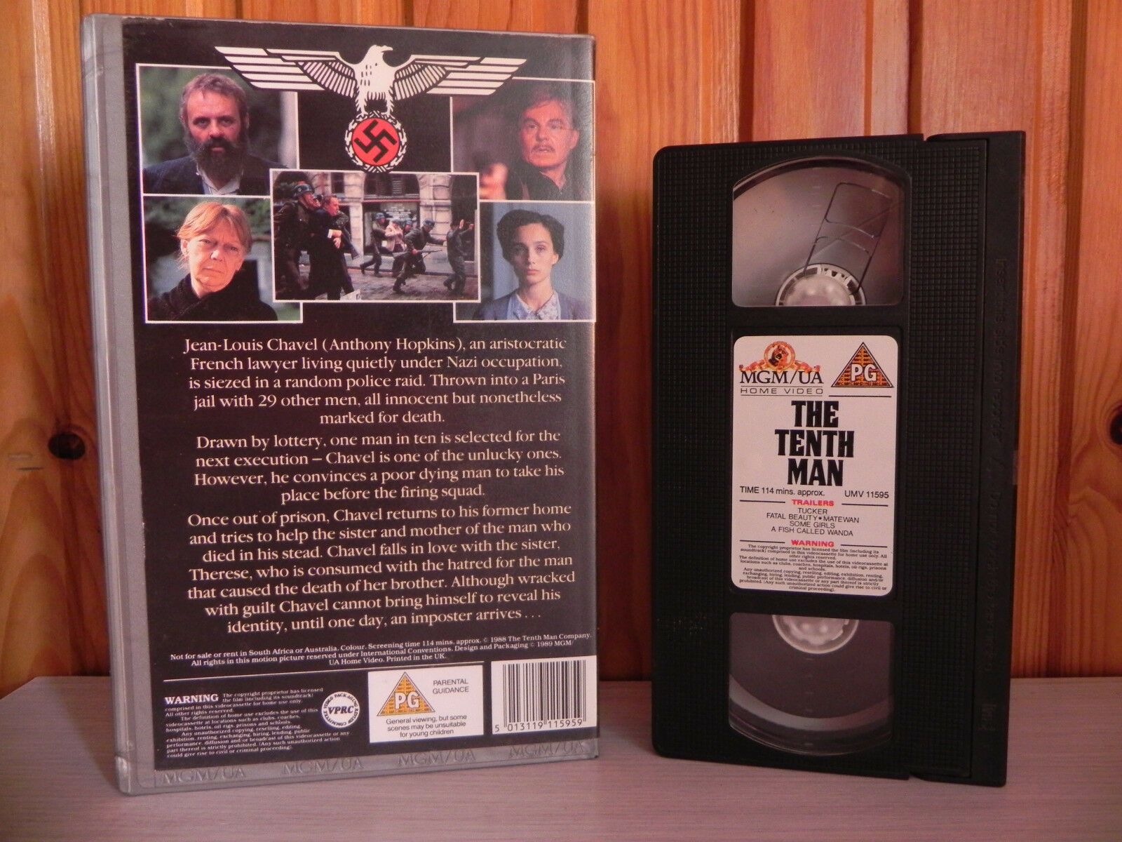 The Tenth Man - Anthony Hopkins - Graham Greene Thriller - Ex-Rental - 11595 VHS-