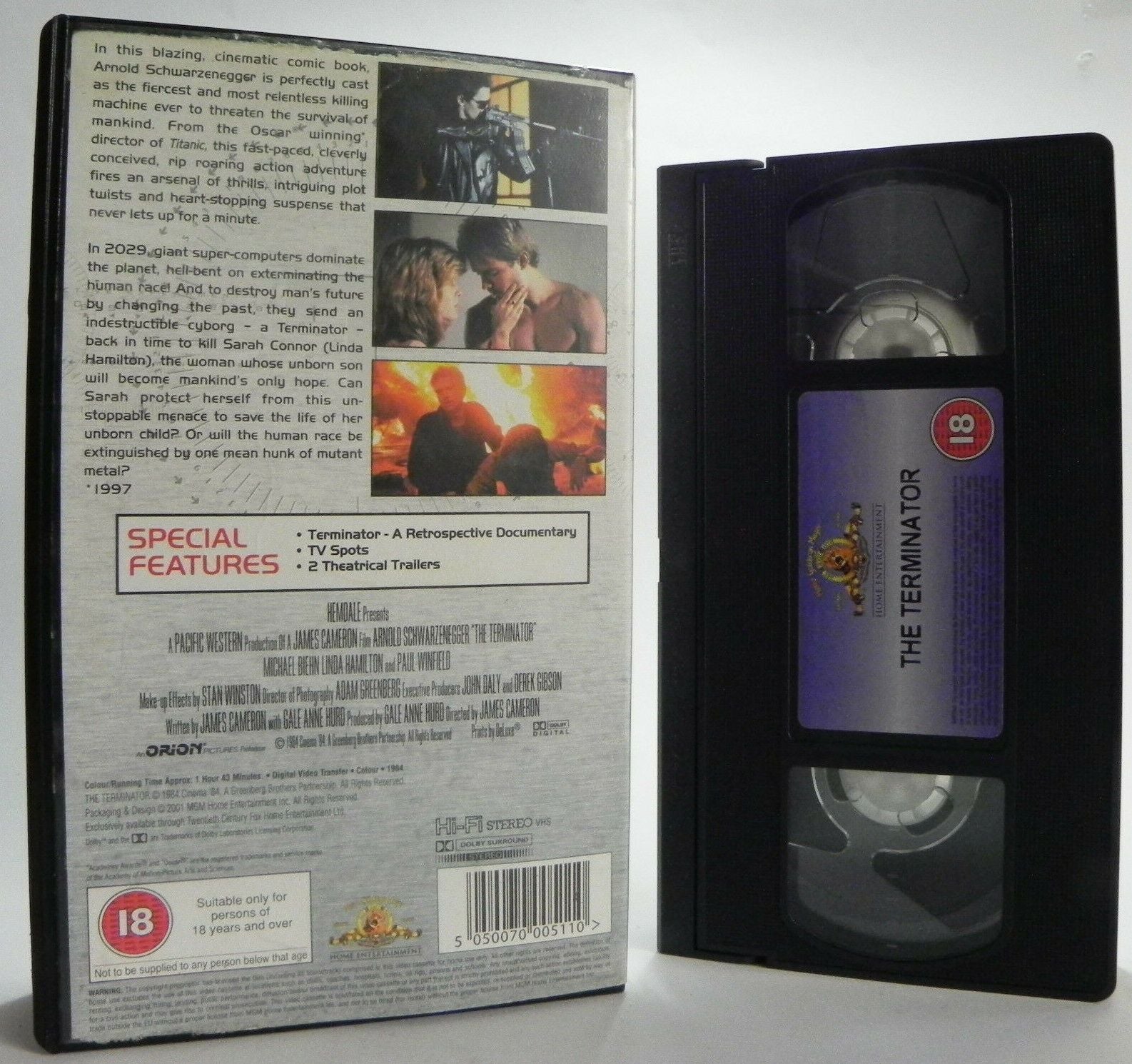 The Terminator: Special Edition - Original Action Sci-Fi - Schwarzenegger - VHS-