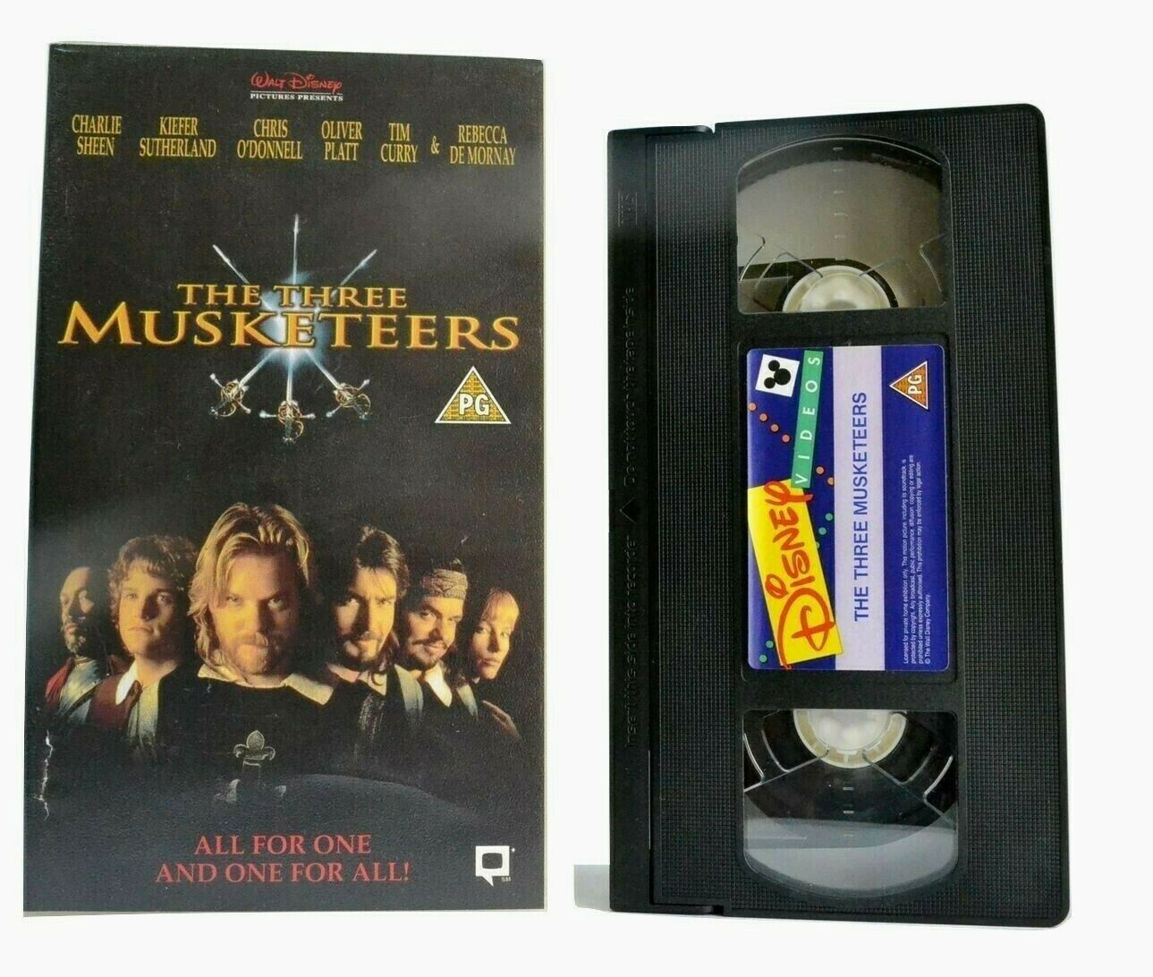 The The Musketeers: (1993) Walt Disney - Action/Adventure - Charlie Sheen - VHS-