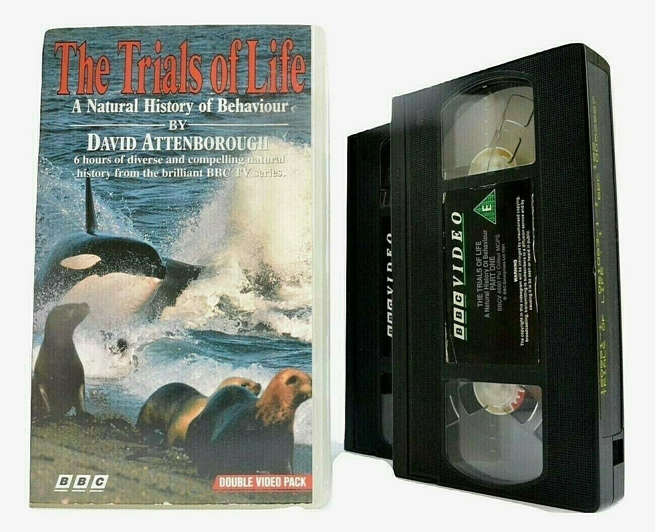 The Trials Of Life: A Natural History Of Behaviour - David Attenborough - VHS-