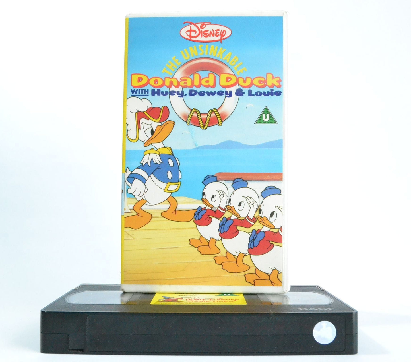 The Unsinkable Donald Duck: With Huey, Dewey & Louie - Antique Disney - VHS-