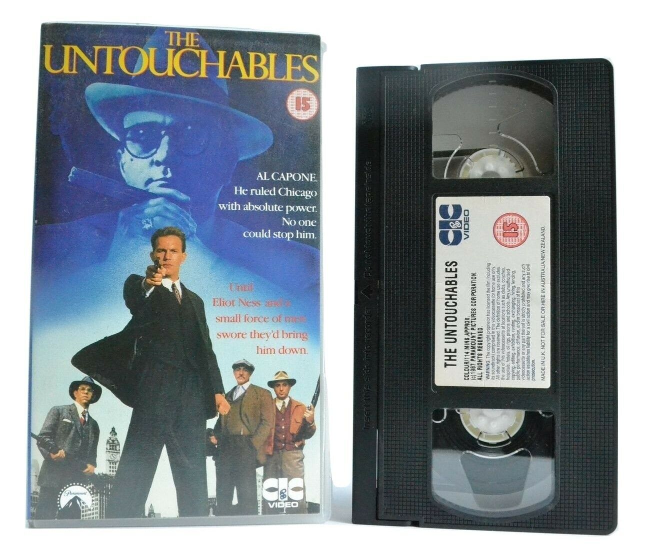 The Untouchables (1987): Gangster Drama [Al Capone] Robert De Niro - Pal VHS-