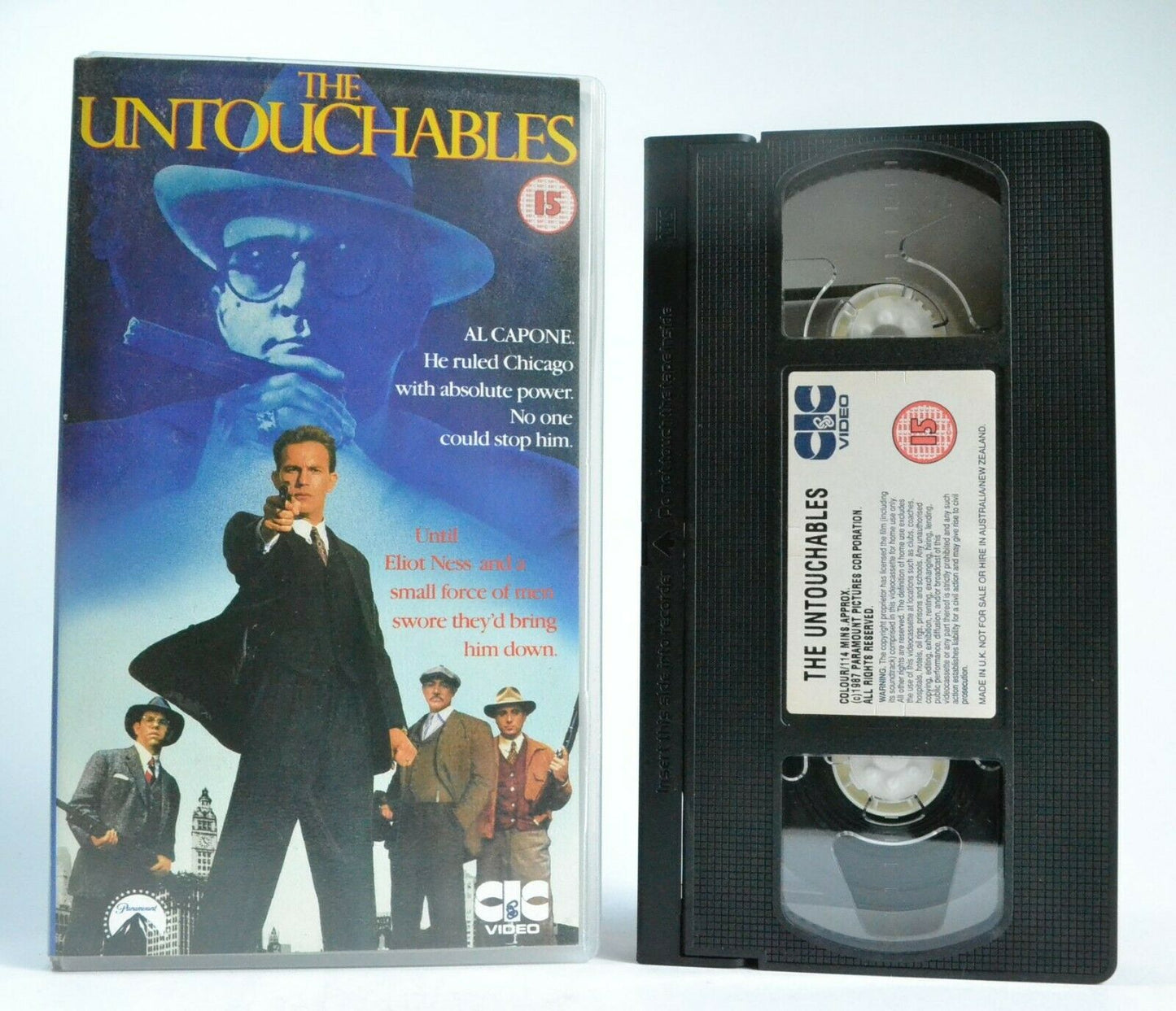 The Untouchables (1987): Gangster Drama [Al Capone] Robert De Niro - Pal VHS-