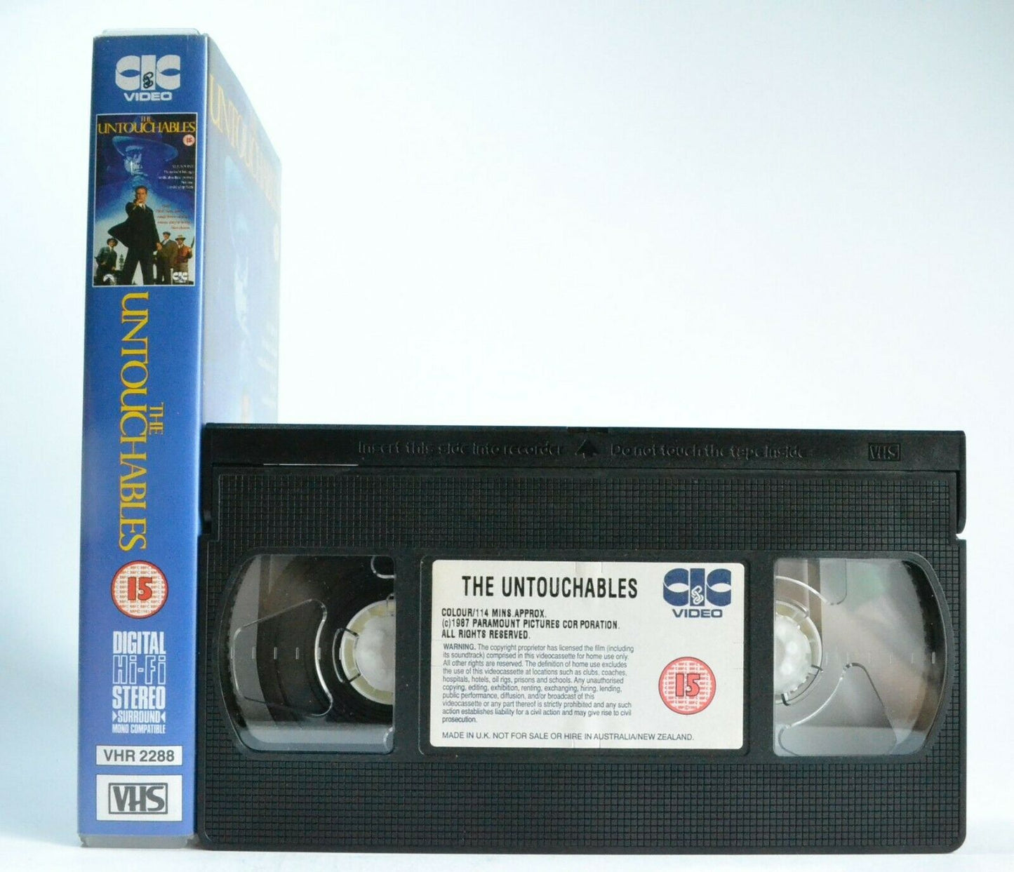 The Untouchables (1987): Gangster Drama [Al Capone] Robert De Niro - Pal VHS-