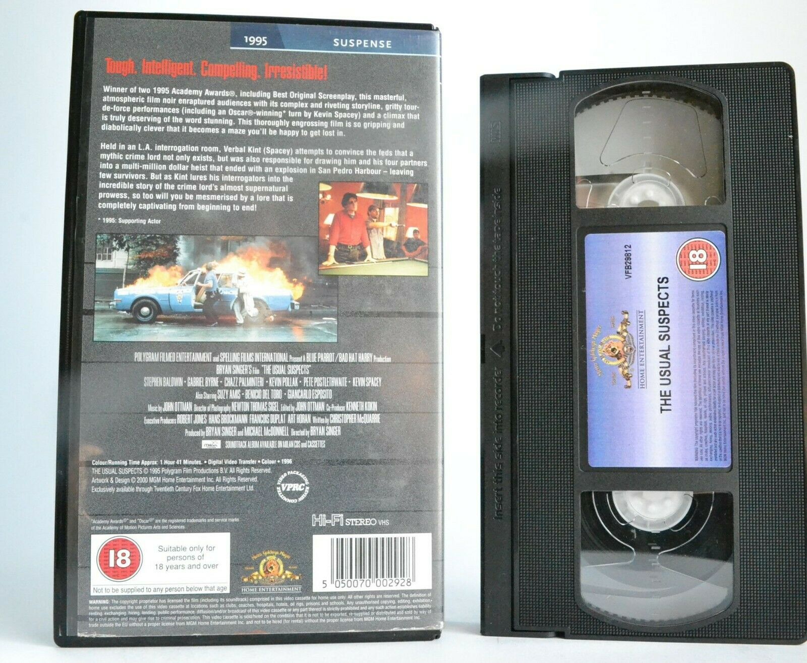 The Usual Suspects - <Bryan Singer> - Mystery Thriller - Kevin Spacey - Pal VHS-