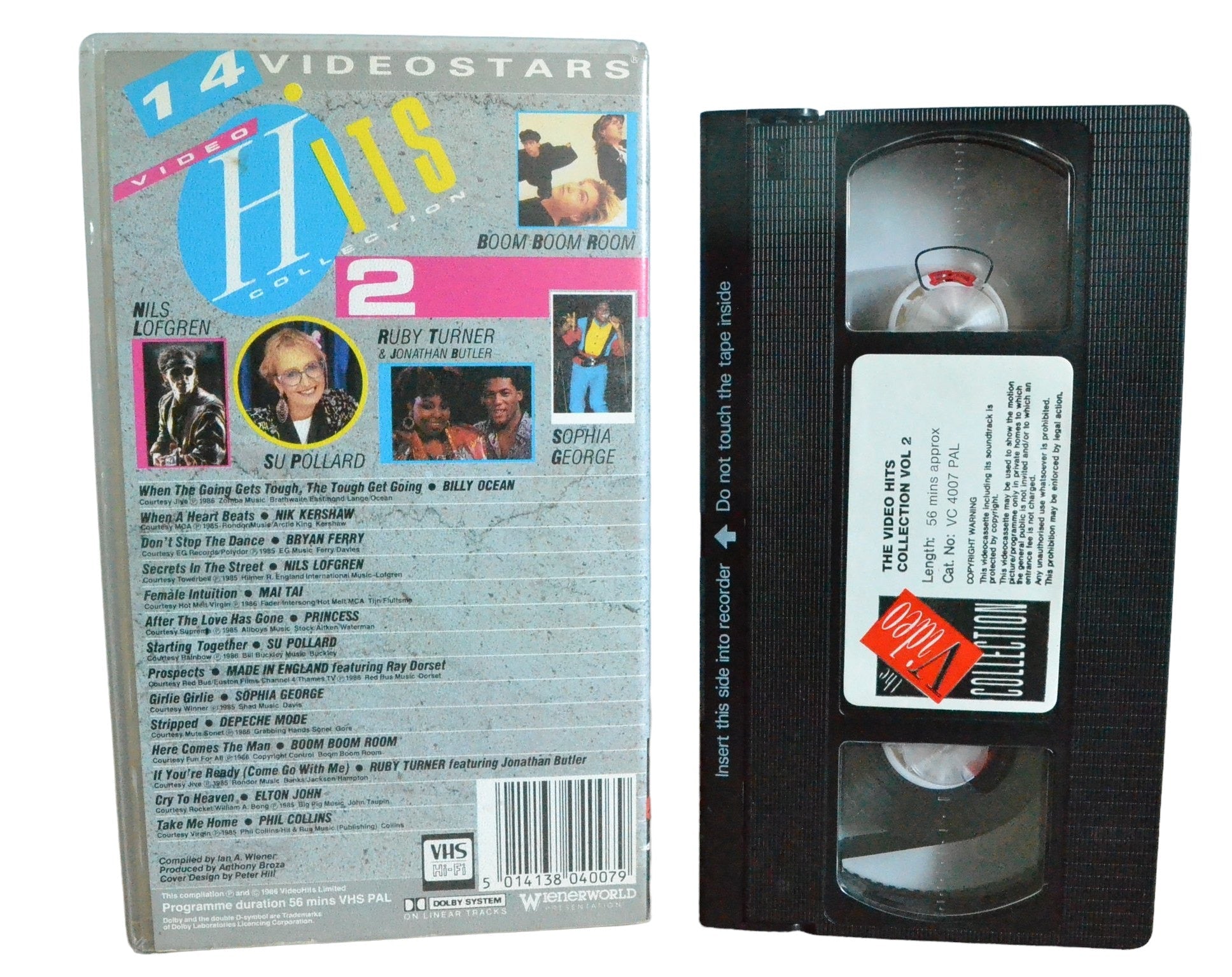 The Video Hits Collection : Volume 2 - Elton John - The Video Collection - VC4007 - Comedy - Pal - VHS-