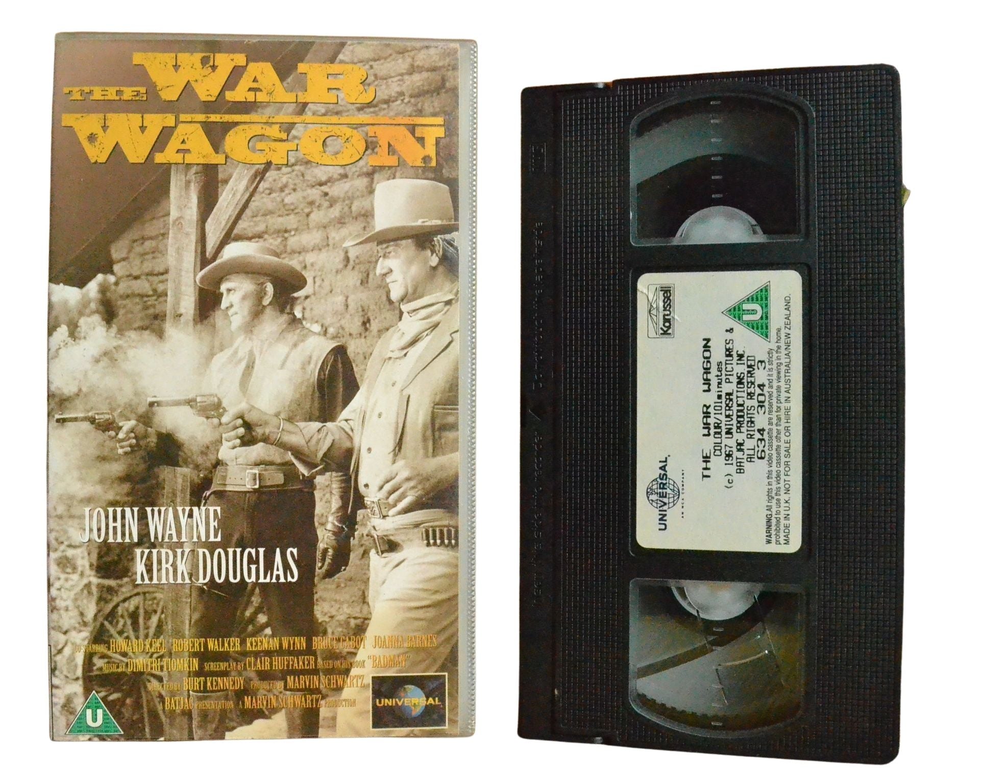 The War Wagon - John Wayne - Vintage - Pal VHS-