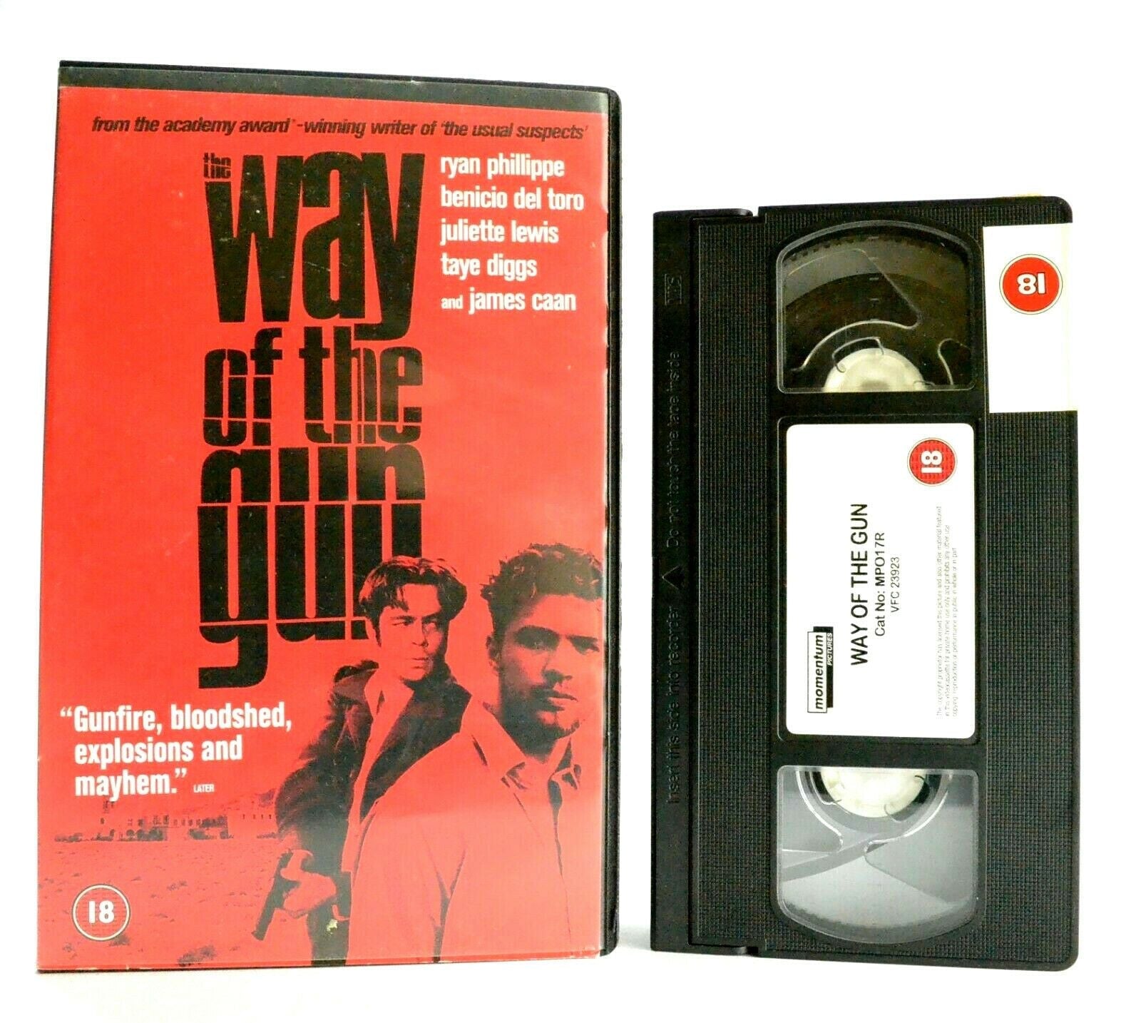 The Way Of The Gun: R.Phillippe/B.Del Toro - Crime Thriller - Large Box - VHS-