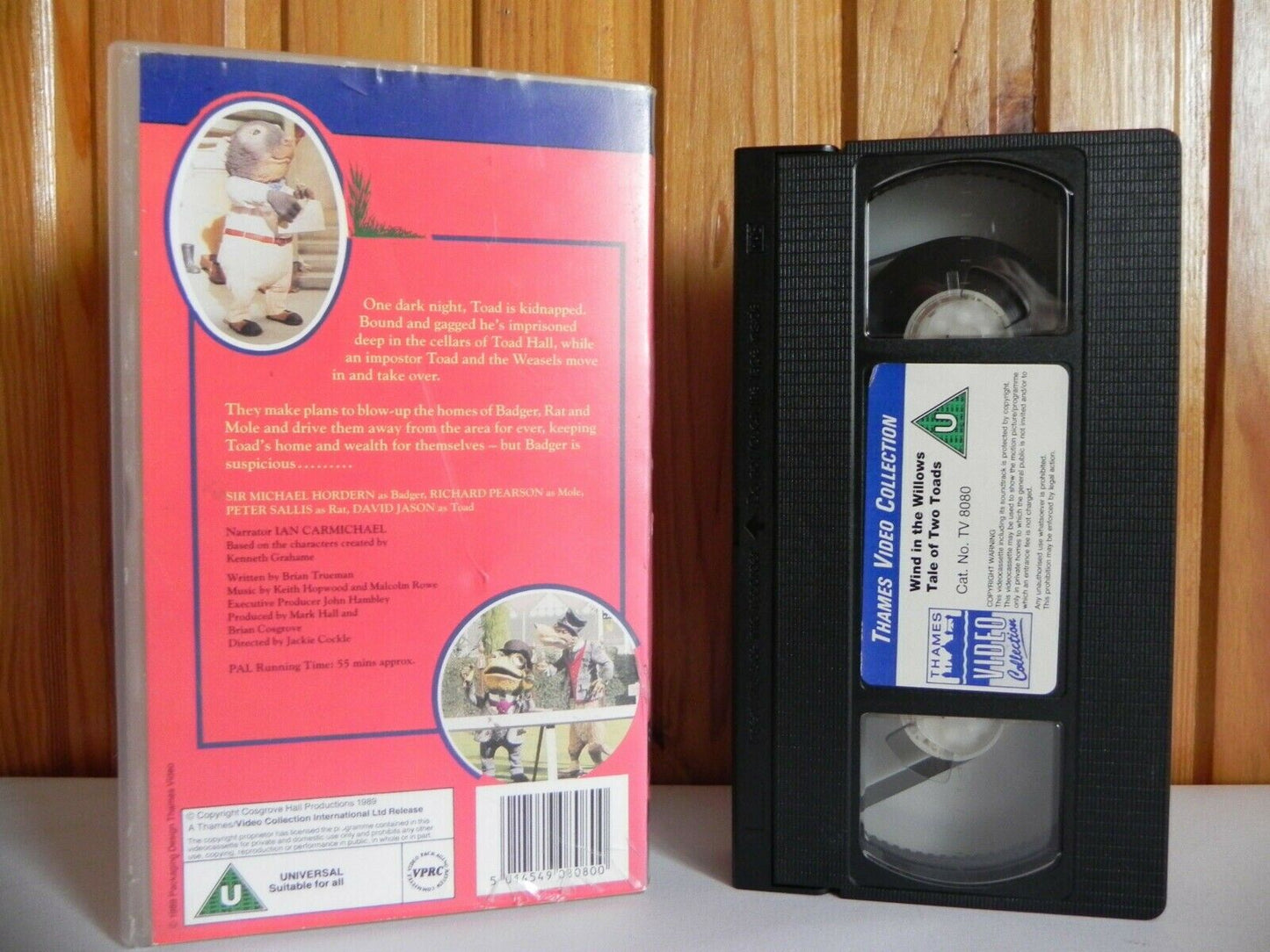 The Wind In The Willows: A Tale Of Two Toads - Thames Video - Animated - Pal VHS-