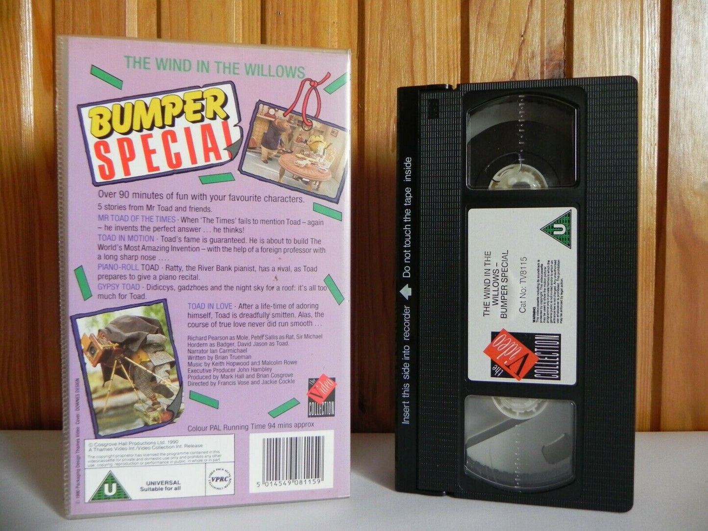 The Wind In The Willows: Bumper Special - Thames Video - Animated- Kids - VHS-