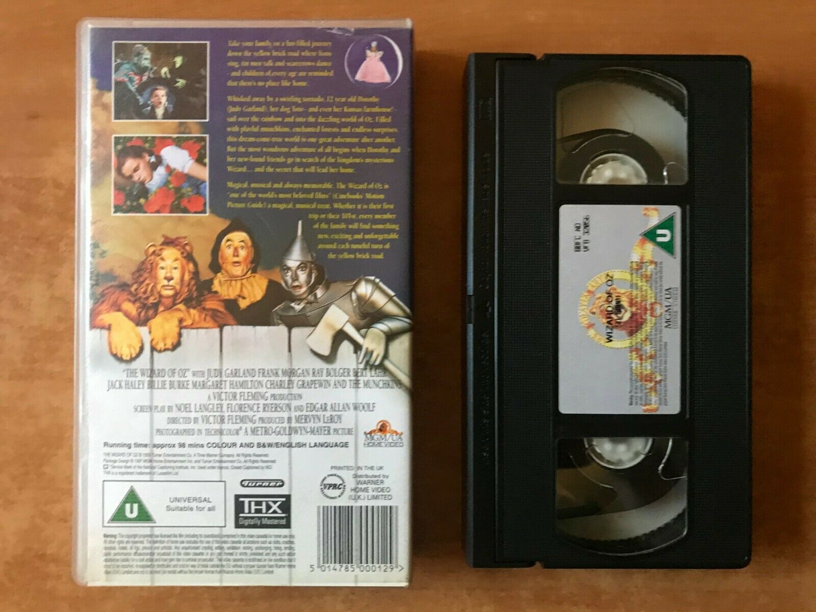 The Wizard Of Oz (1939); [THX Mastered] Musical Fantasy - Judy Garland - Pal VHS-