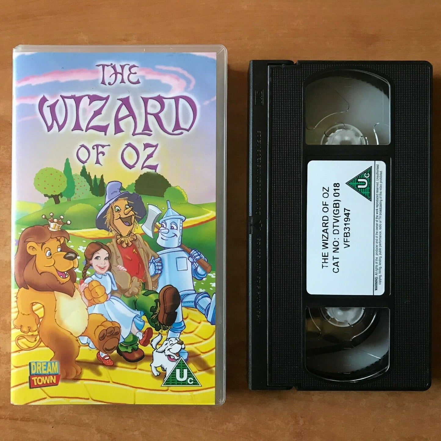 The Wizard Of Oz [Dream Town] L.Frank Baum - Animated - Children's - Pal VHS-