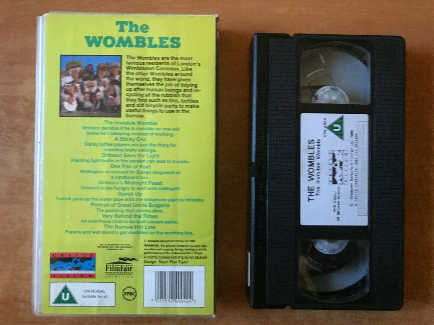 The Wombles: The Invisible Womble [Big Fun Videos] Animated - Children's - VHS-