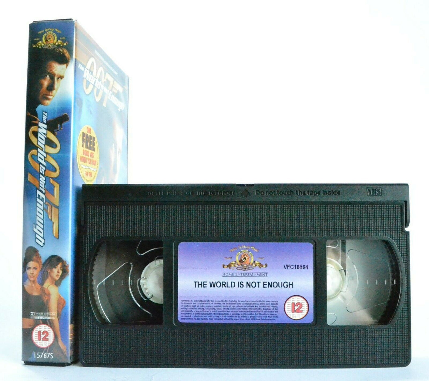 The World Is Not Enough: Peirce Brosnan/James Bond - Action Thriller - Pal VHS-