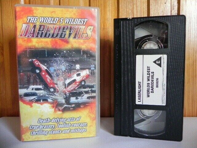 The World's Wildest Daredevils - Thrilling Stunts - True Bravery - Pal VHS-