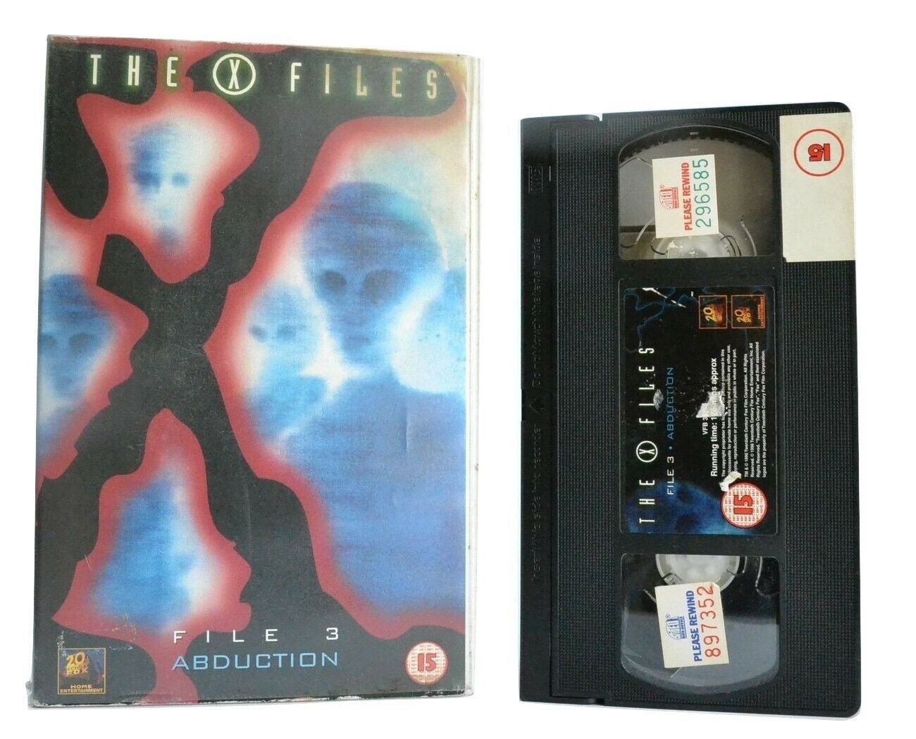 The X Files, File 3: Abduction - Sci-Fi TV Show - Large Box - D.Duchovny - VHS-