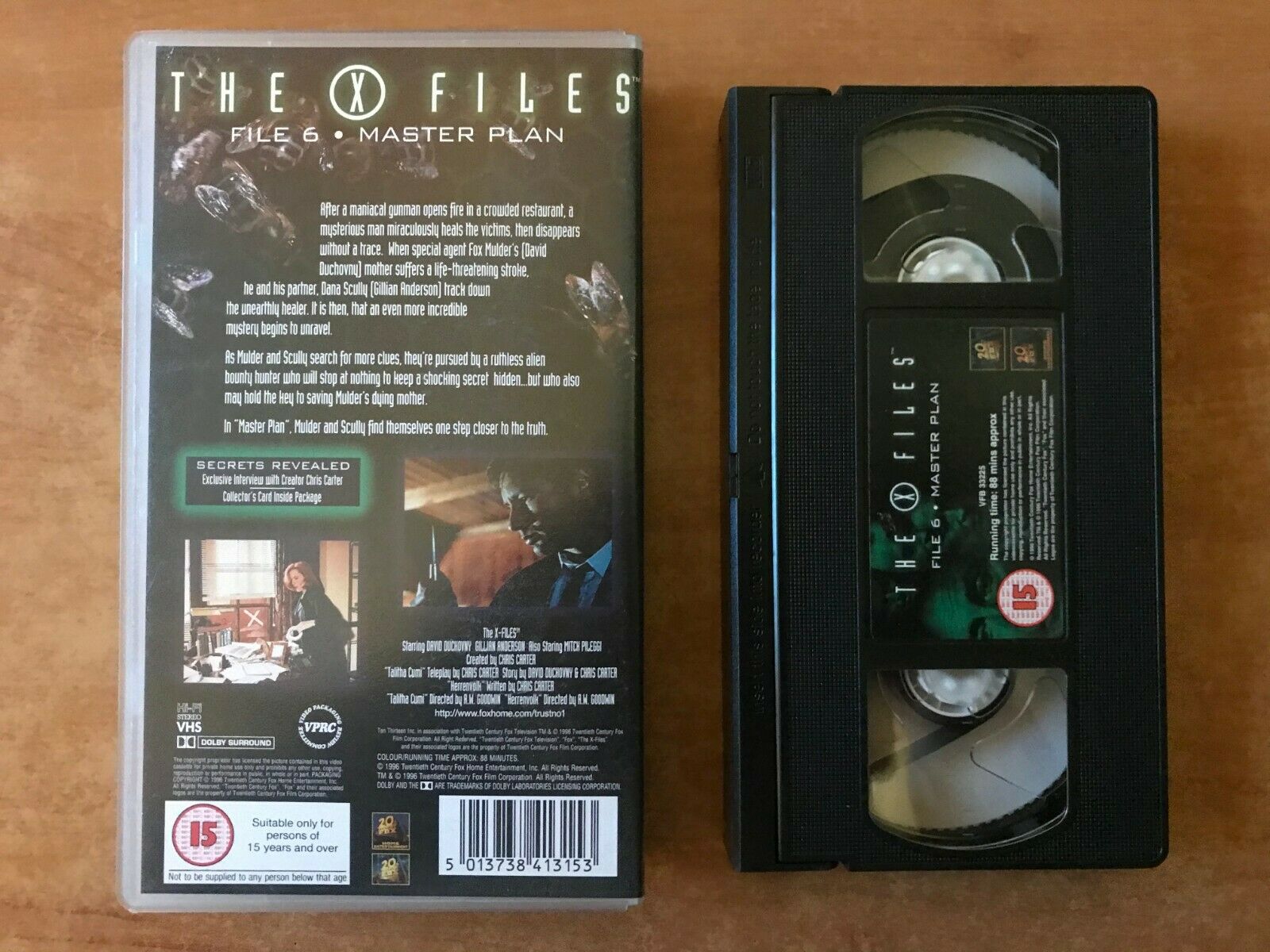 The X-Files (File 6): Master Plan - Sci-Fi - TV Series - David Duchovny - VHS-