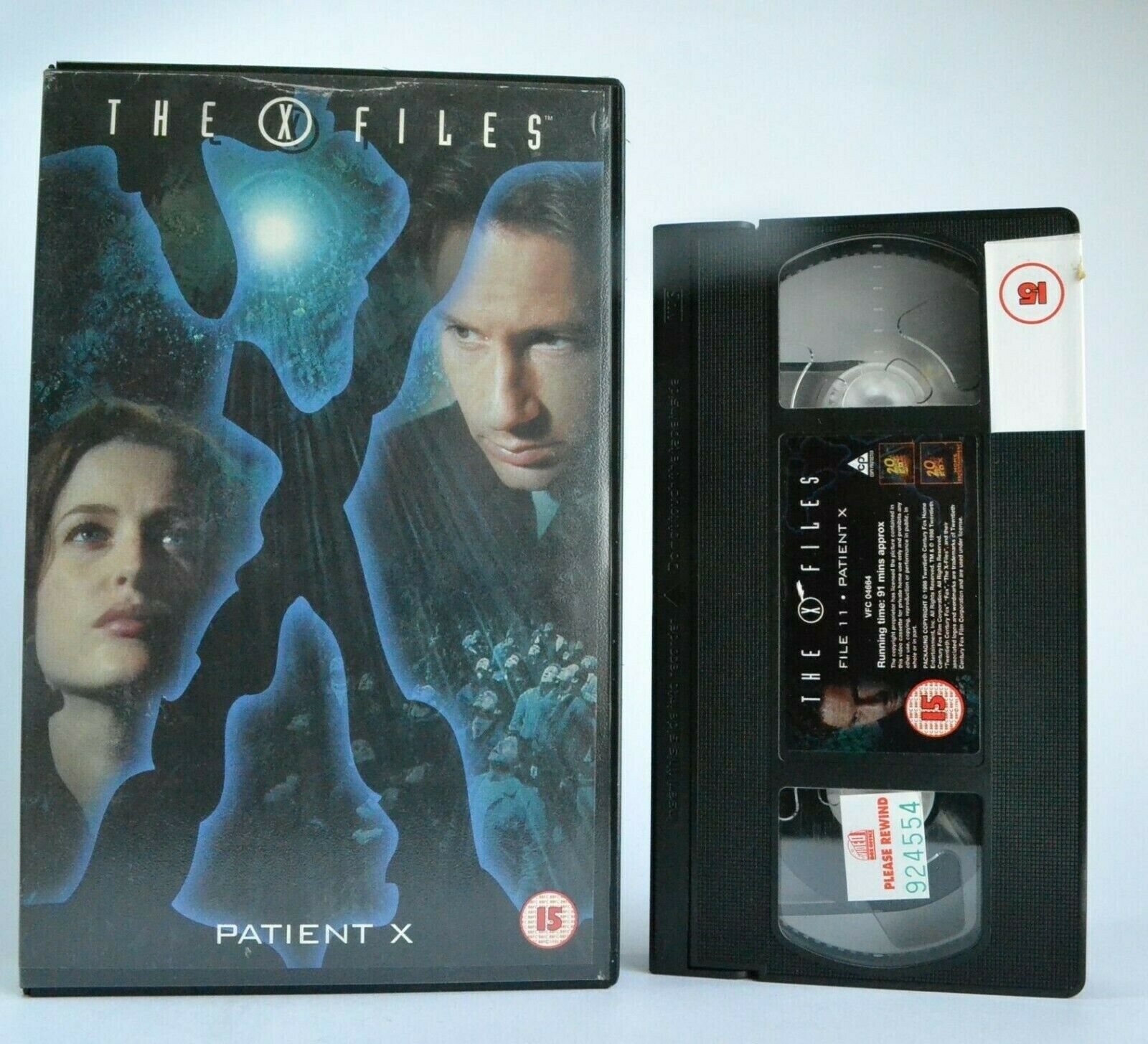 The X-Files: Patient X - Sci-Fi TV Series - Large Box - David Duchovny - Pal VHS-