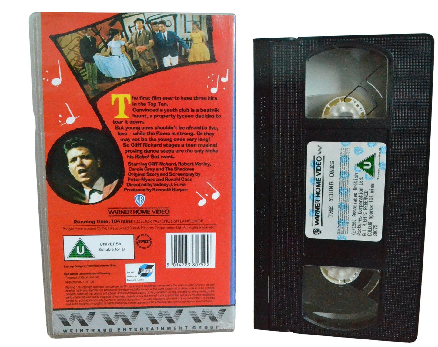 The Young Ones - Cliff Richard - Warner Home Video - WTB38075 - Comedy - Pal - VHS-