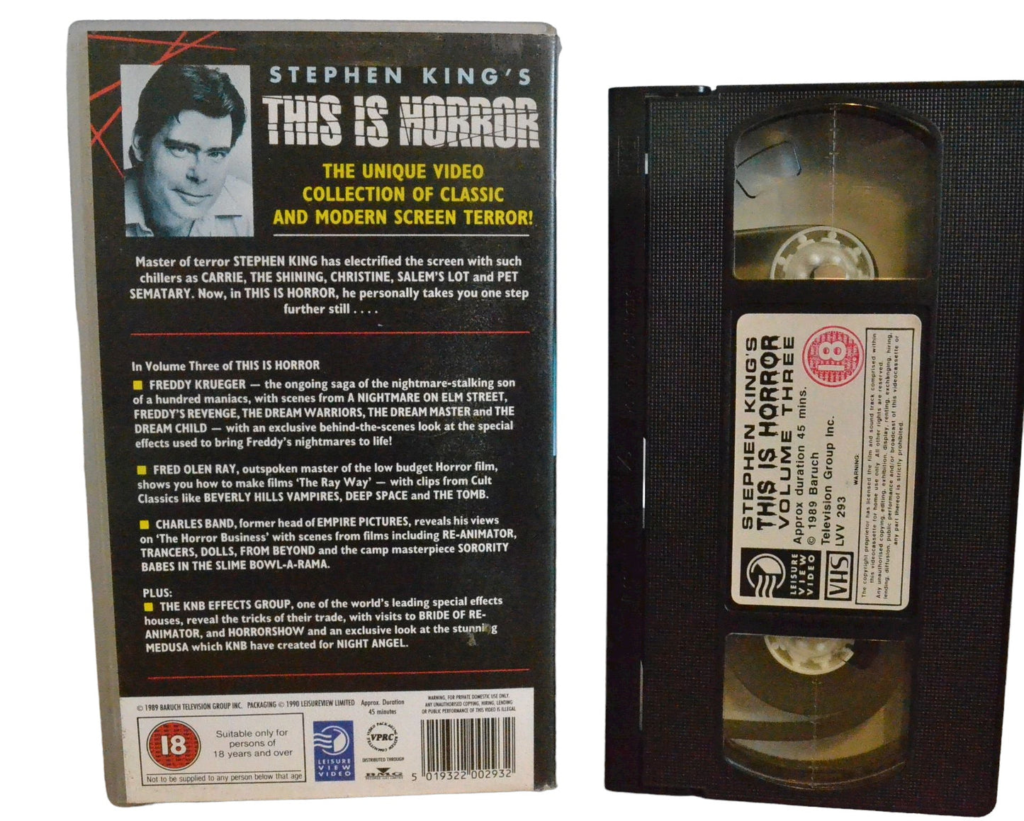 This Is Horror - Stephen King's - Leisure View Video - Horror - Pal - VHS-