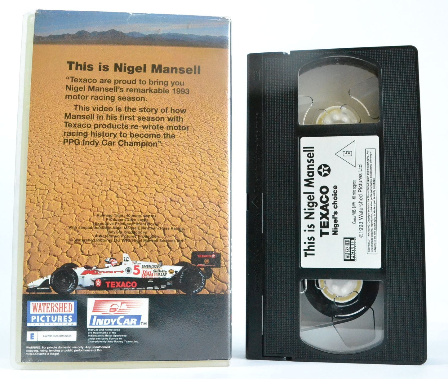 This Is Nigel Mansell: Championship Season (1993) - F1 PPG Indy Car VHS-