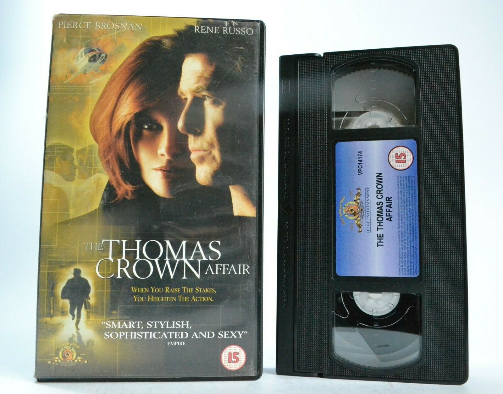 Thomas Crown Affair - Romantic Thriller - Pierce Brosnan / Rene Russo - Pal VHS-