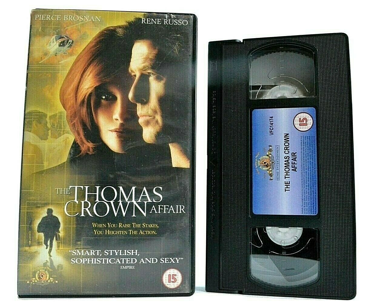 Thomas Crown Affair - Romantic Thriller - Pierce Brosnan / Rene Russo - Pal VHS-