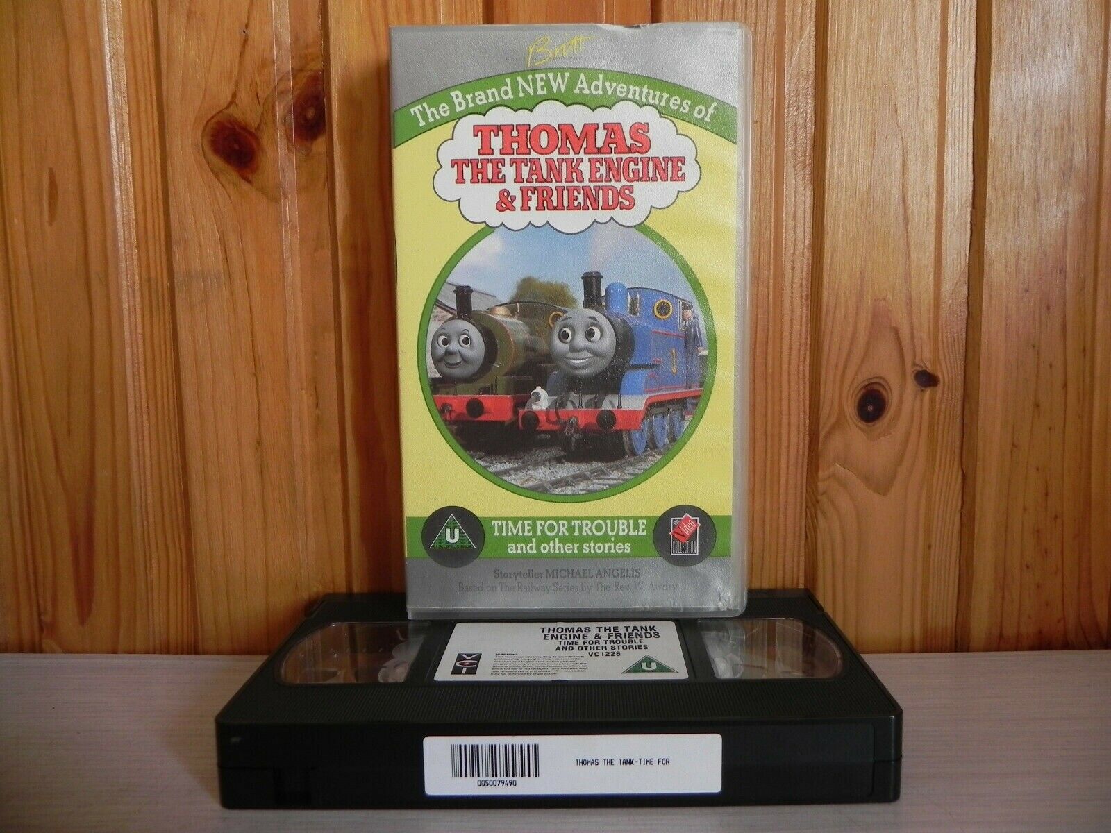 Thomas The Tank Engine & Friends - Time For Trouble - Michael Angelis - Pal Vhs-