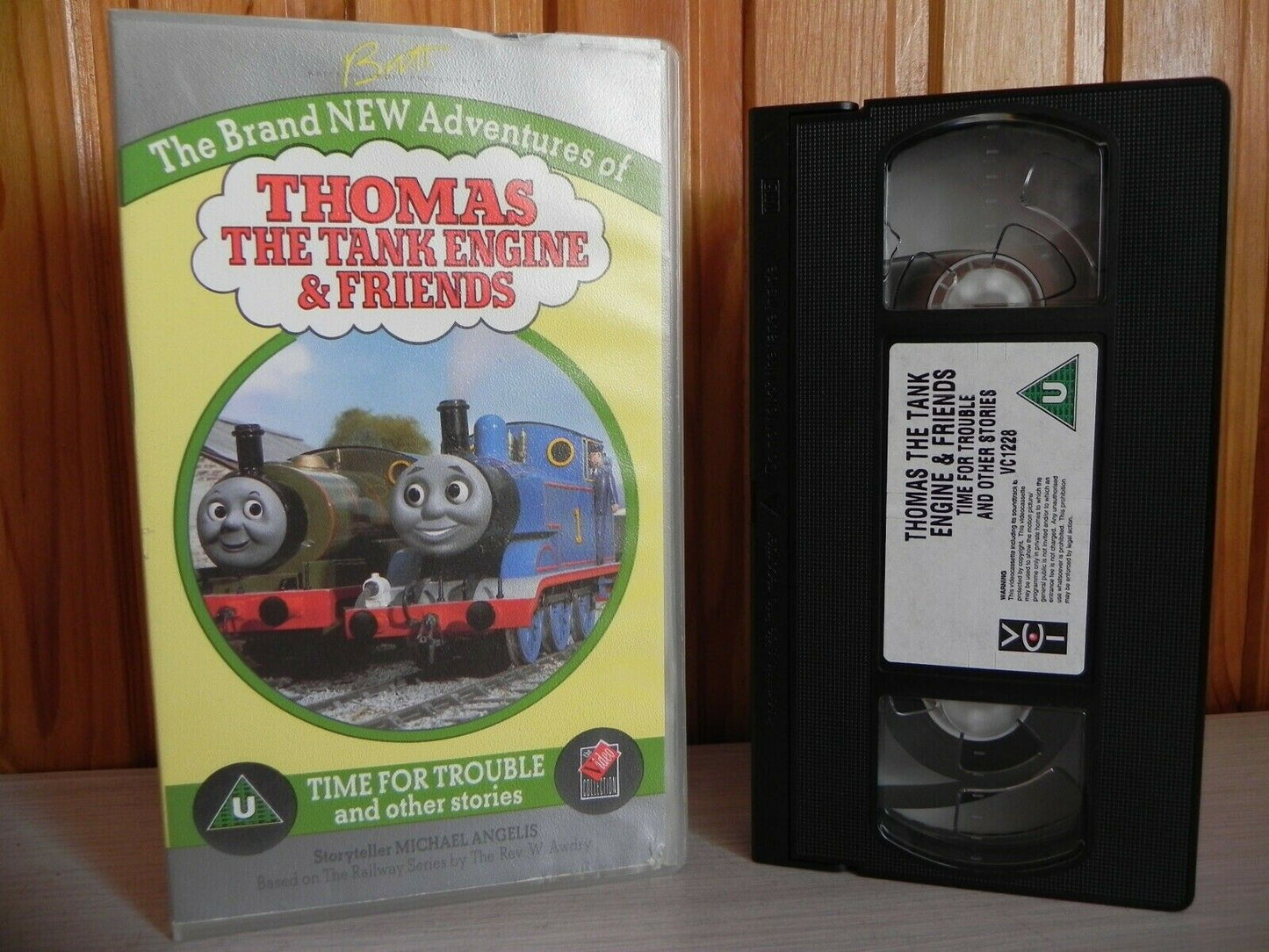 Thomas The Tank Engine & Friends - Time For Trouble - Michael Angelis - Pal Vhs-