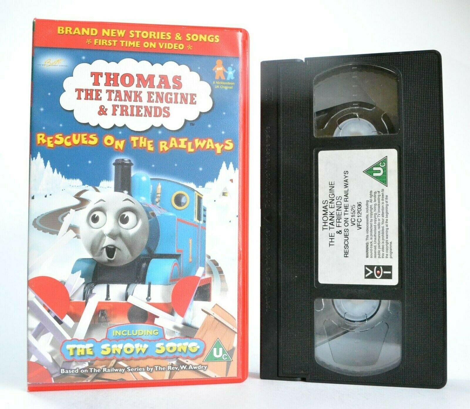 Thomas The Tank Engine: Rescues On The Railways - The Snow Song - Kids - Pal VHS-