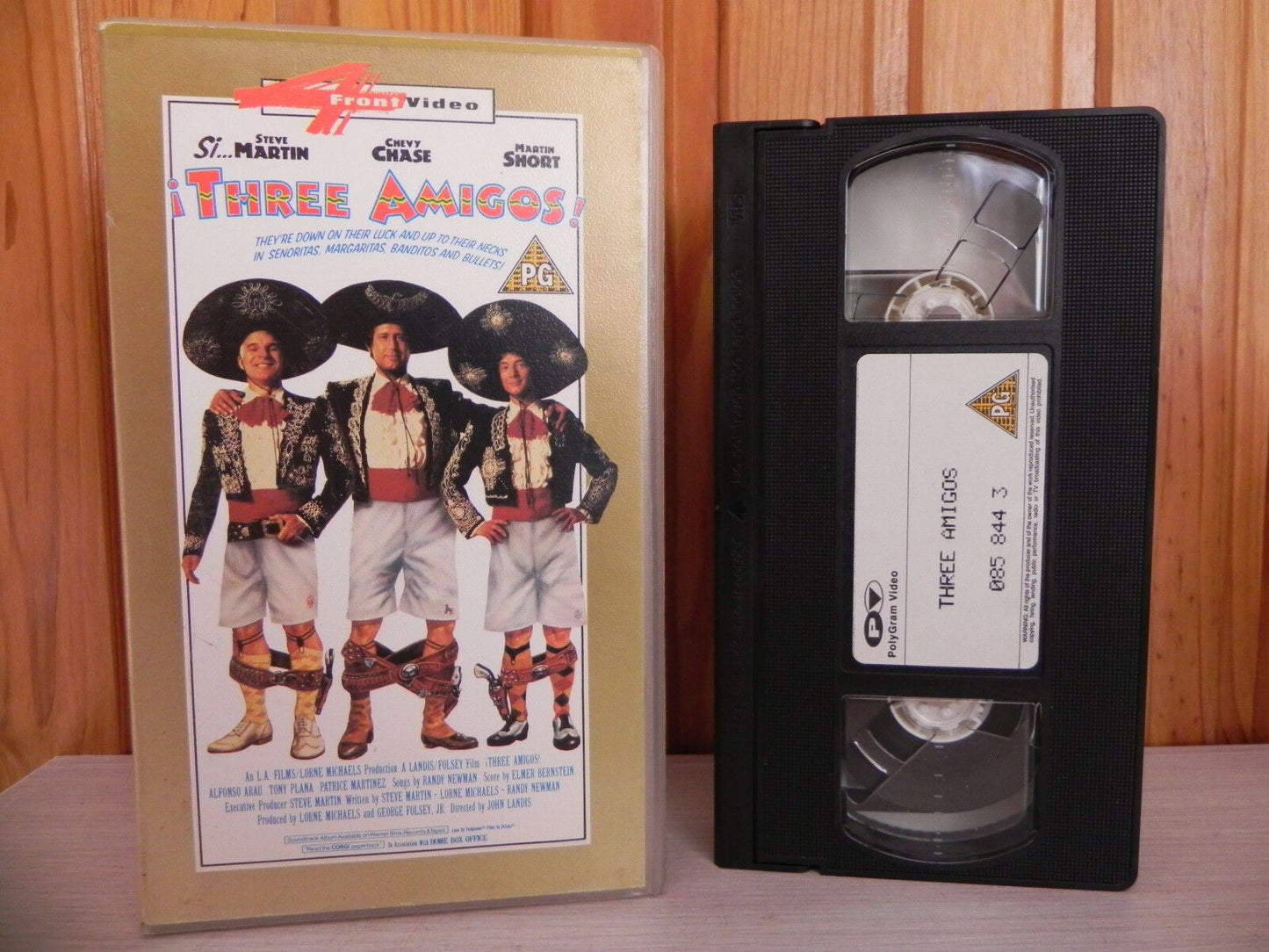 Three Amigos - 4 Front Video - Comedy - Steve Martin - Chevy Chase - Pal VHS-