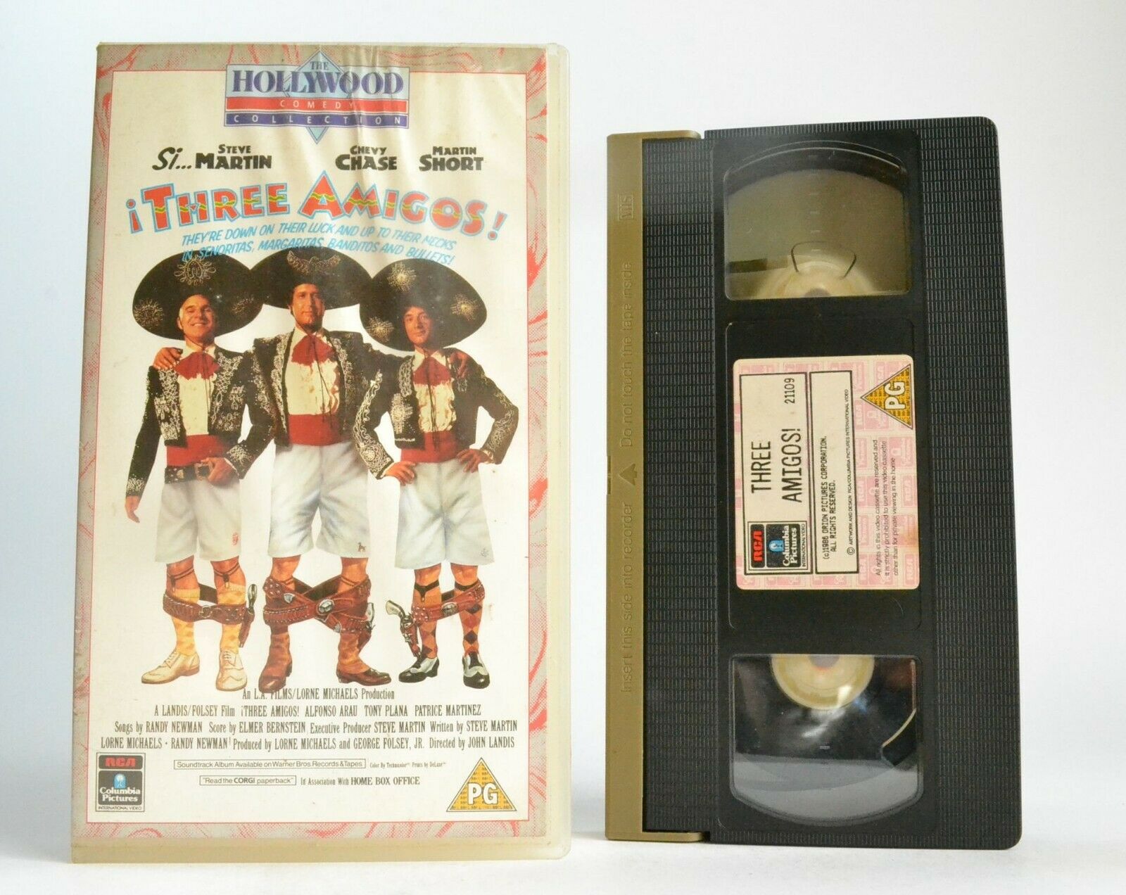 Three Amigos -<[John Landis]>- Dynamite Western Action - Steve Martin - Pal VHS-