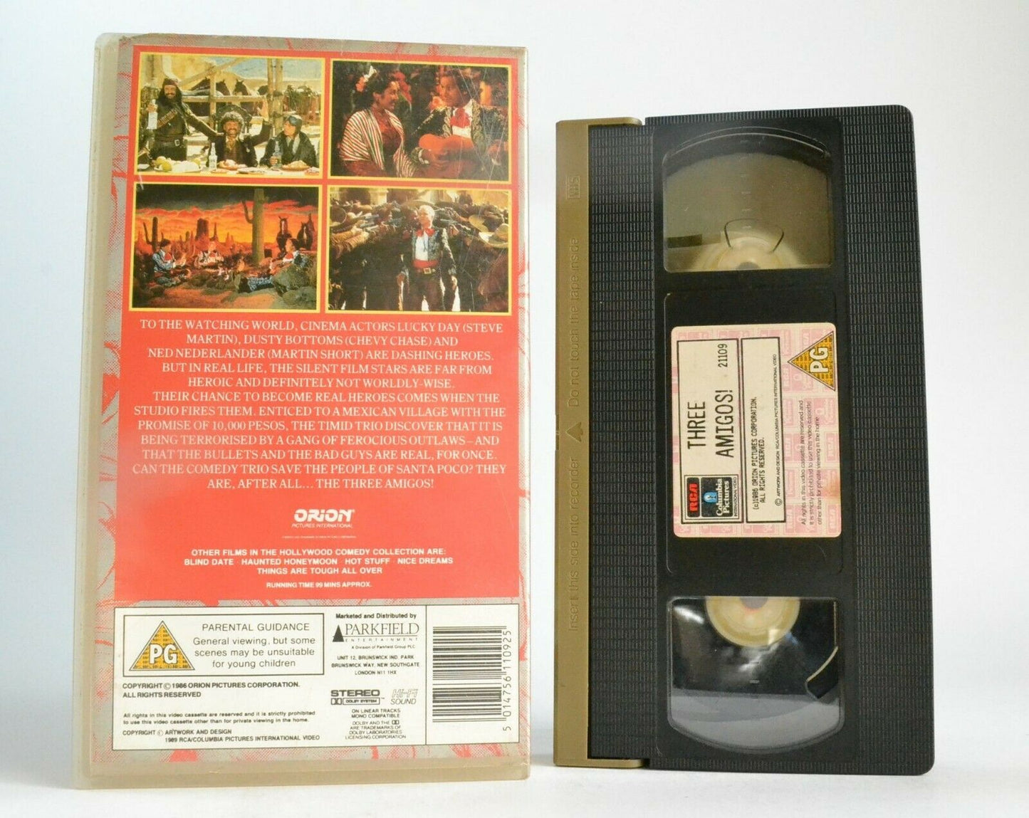 Three Amigos -<[John Landis]>- Dynamite Western Action - Steve Martin - Pal VHS-