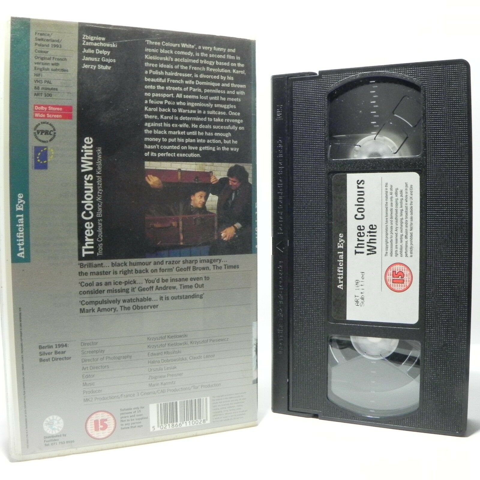 Three Colours White: Film By K.Kieslowski - France/Poland (1983) - Pal VHS-