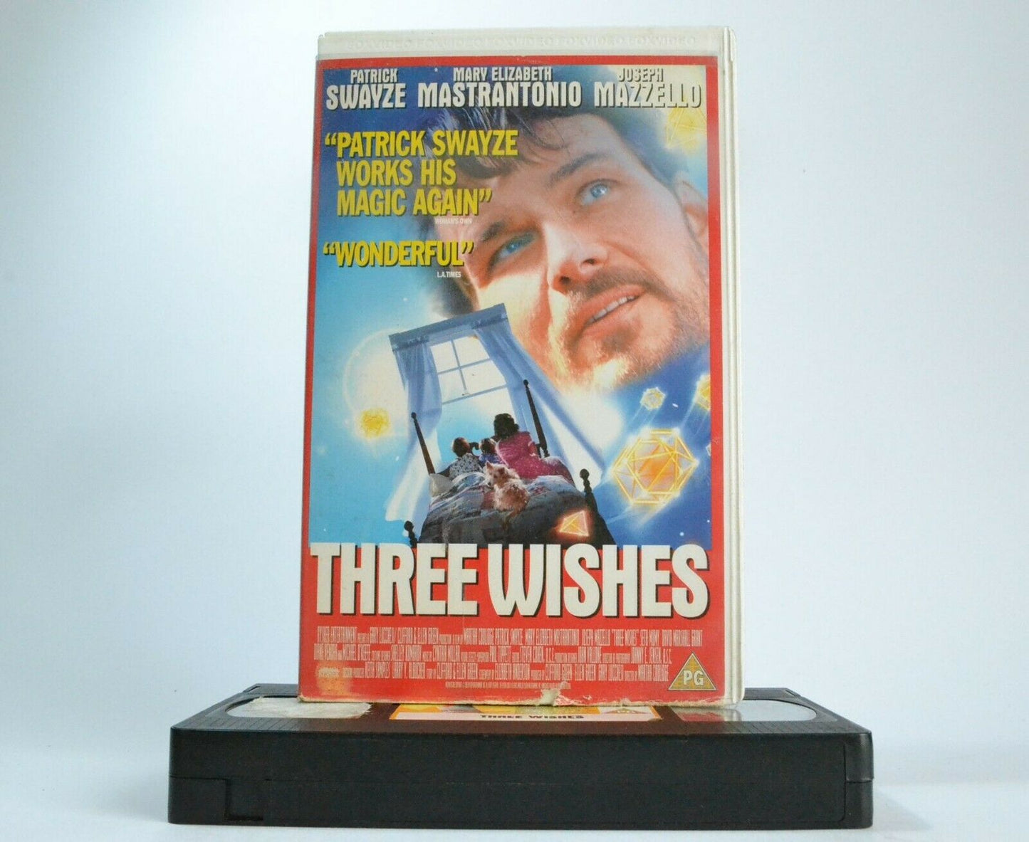 Three Wishes (1995) - Fantasy Drama -<[Large Box]>- Patrick Swayze - Pal VHS-