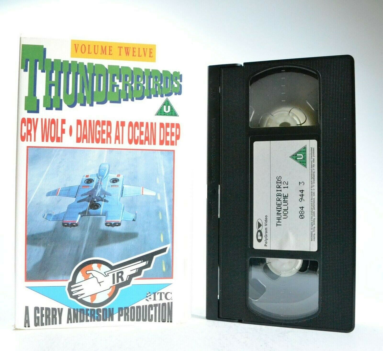 Thunderbirds: Cry Wolf/Danger At Ocean Deep - Action Animation - Kids - Pal VHS-