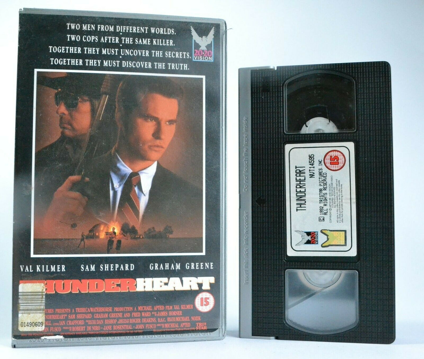 Thunderheart: (1992) 20/20 Vision - Thriller - Large Box - Val Kilmer - Pal VHS-