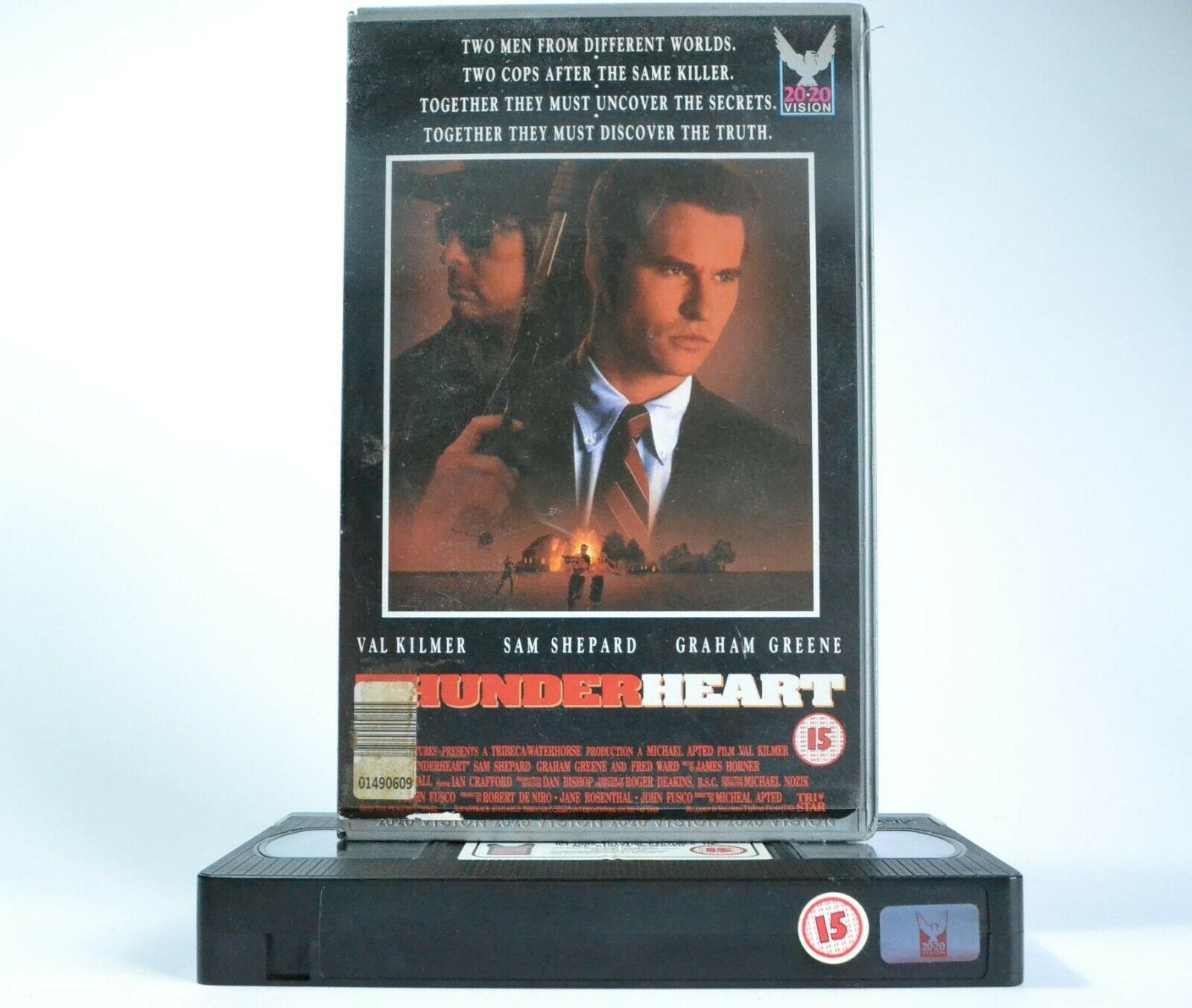 Thunderheart: (1992) 20/20 Vision - Thriller - Large Box - Val Kilmer - Pal VHS-