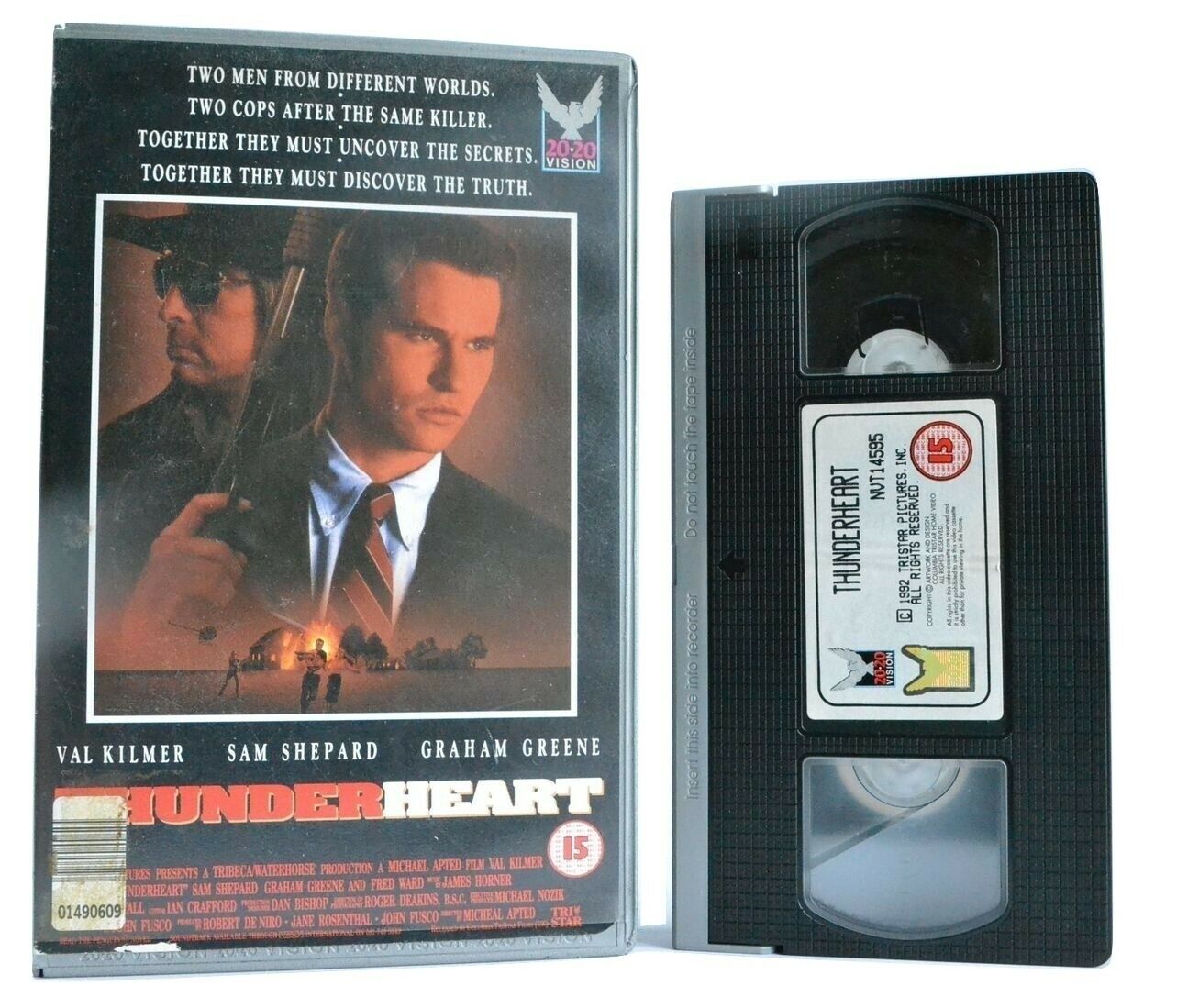 Thunderheart: (1992) 20/20 Vision - Thriller - Large Box - Val Kilmer - Pal VHS-