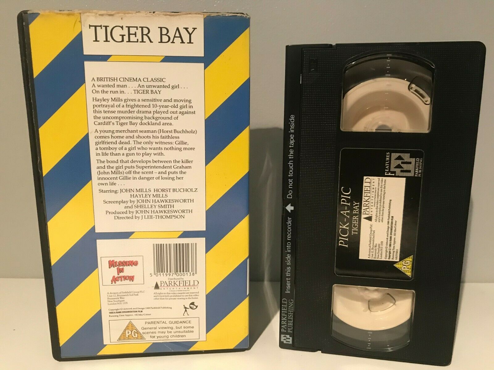 Tiger Bay: Crime Thriller - British Noir - John Mills / Horst Buchholz - Pal VHS-