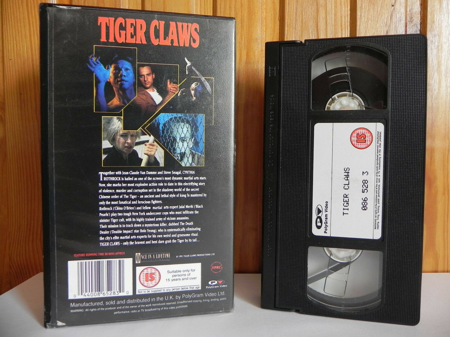 Tiger Claws - PolyGram - Martial Arts - Cynthia Rothrock - Bolo Yeung - OOP Pal VHS-