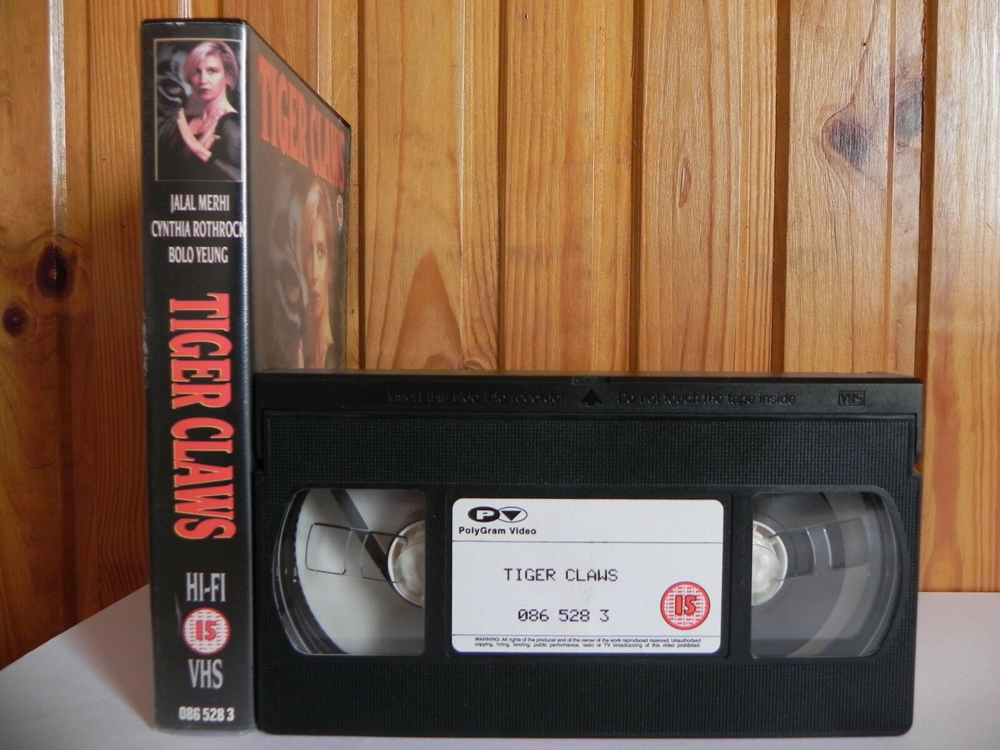 Tiger Claws - PolyGram - Martial Arts - Cynthia Rothrock - Bolo Yeung - OOP Pal VHS-