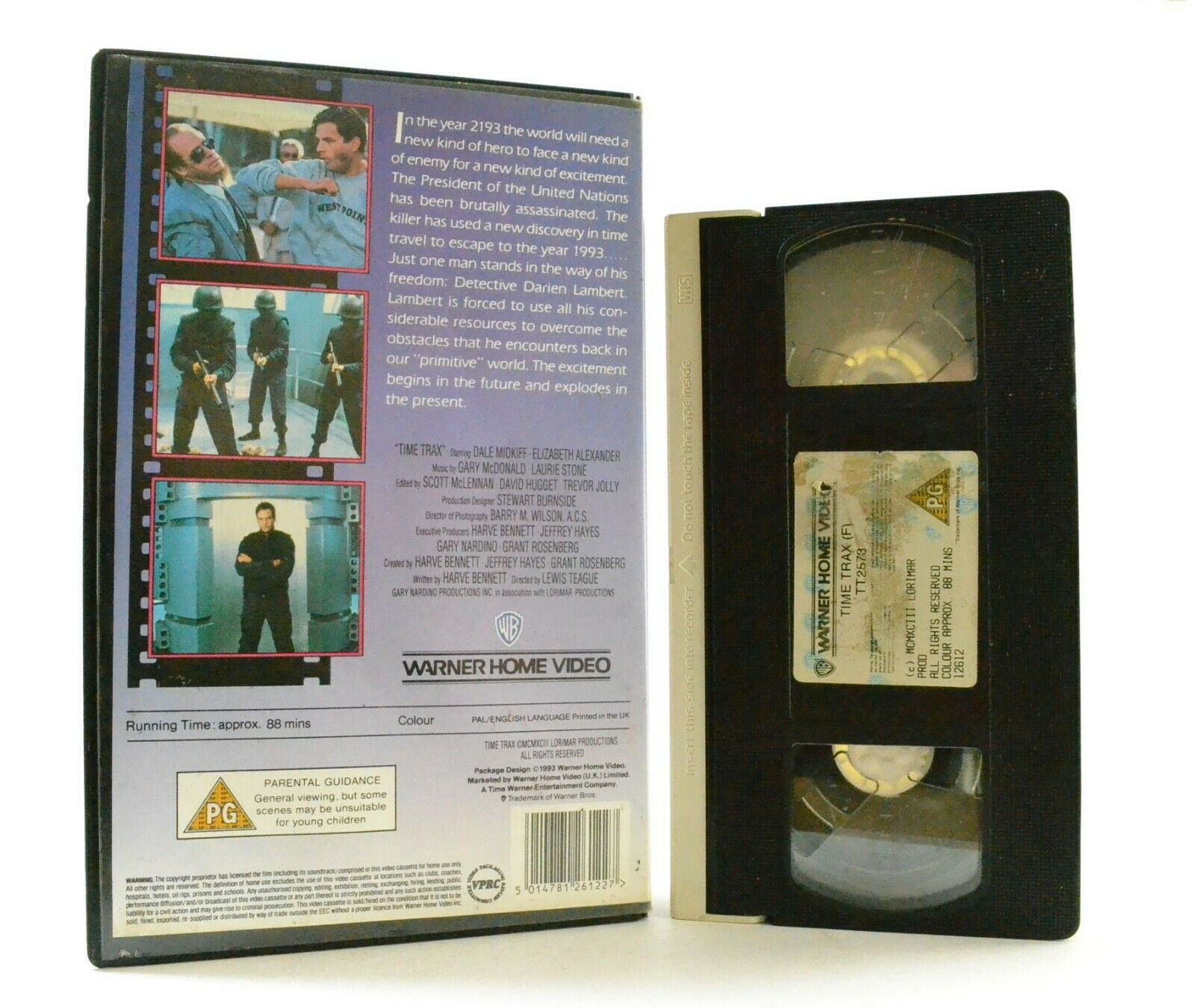 Time Trax: (1993) Warner - Large Box - Sci-Fi - D.Midkiff/E.Alexander - Pal VHS-