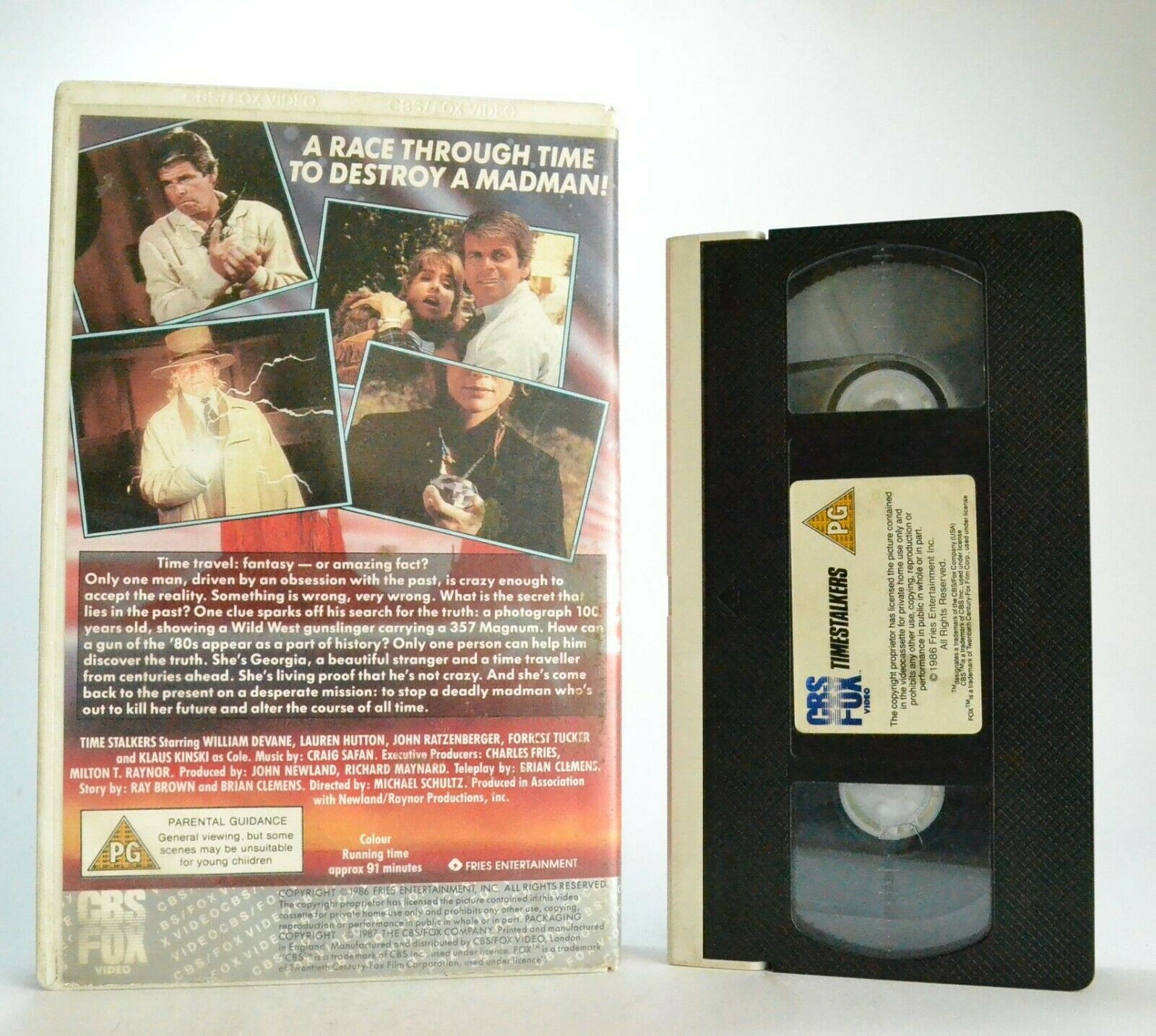 Timestalkers: Based On R.Brown Novel - Sci-Fi (1987) - Klaus Kinski - Pal VHS-