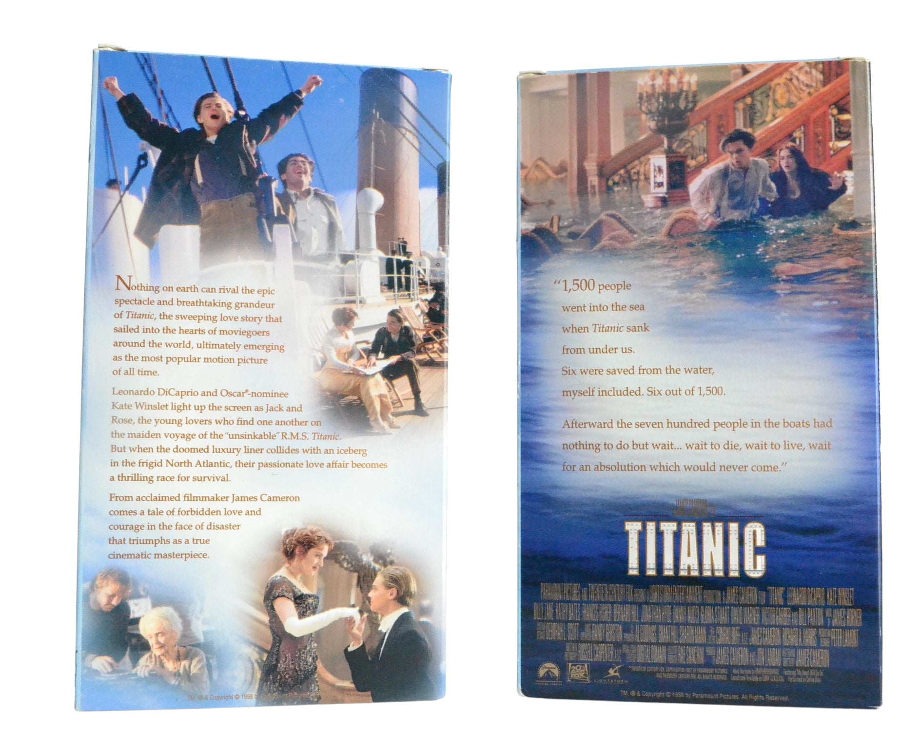 Titanic - Leonardo DiCaprio - THX - Vintage - PAL - VHS-