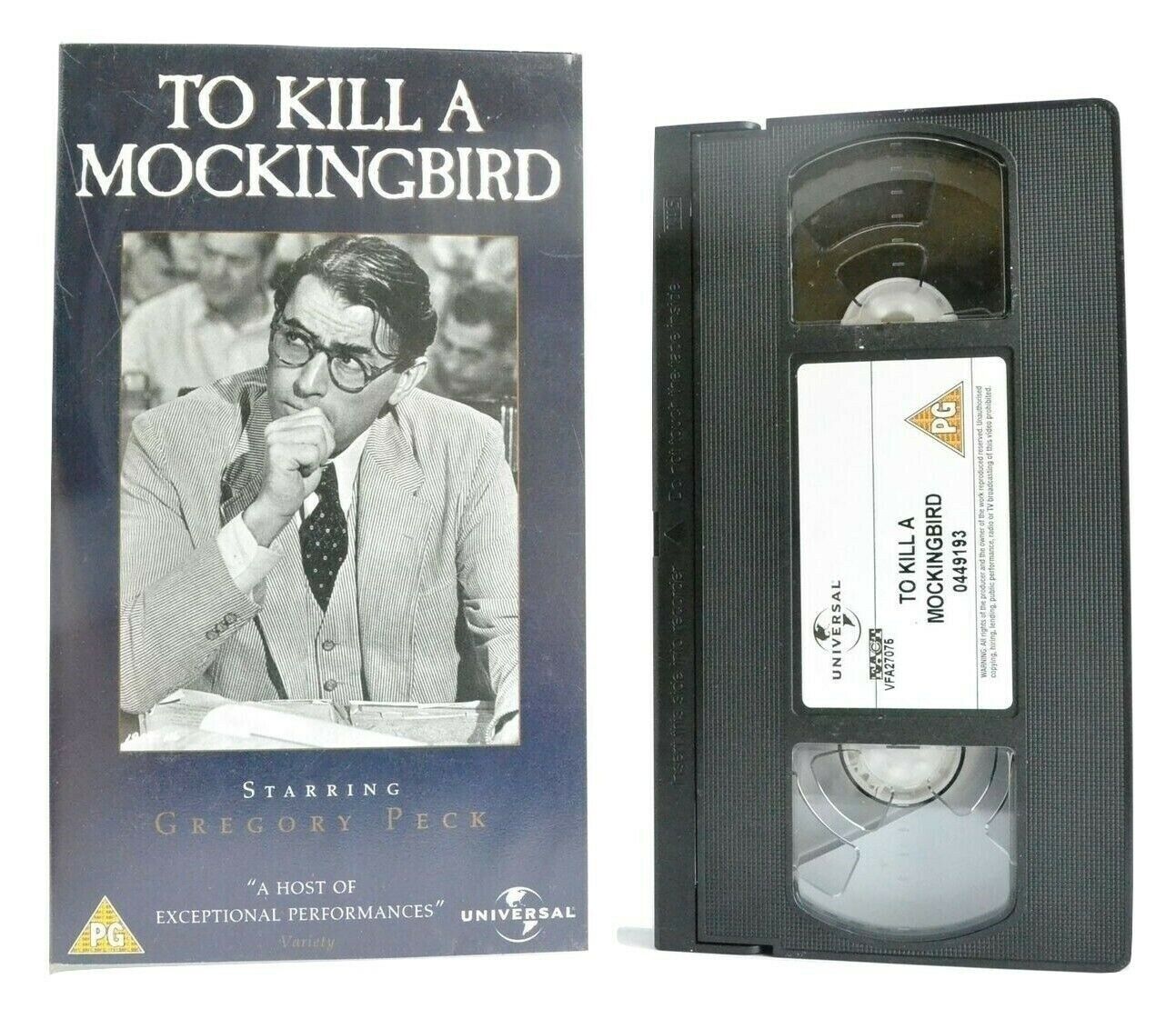 To Kill A Mockingbird (1962): Based On H.Lee Novel - Drama - G.Peck - Pal VHS-